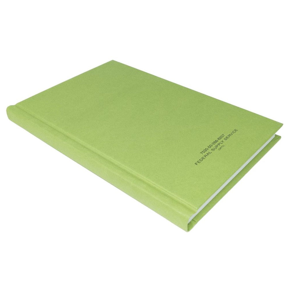 United Book Press - Record - Olive Drab, 5-1/2 x 8, 192 Sheets, 7530-00-286-6207 / 7530002866207