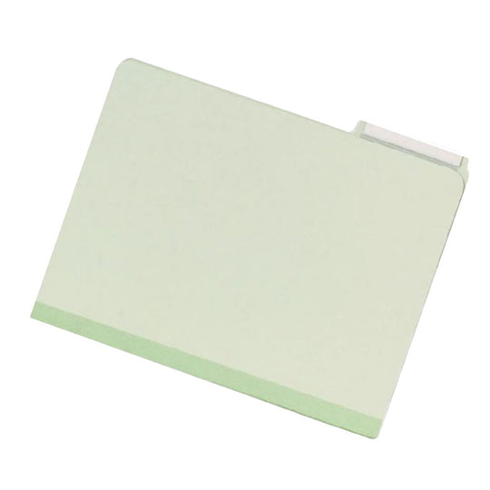 7530002866926 - SKILCRAFT File Folder - Light Green Pressboard - 1/5 Cut - Legal - NSN 7530-00-286-6926