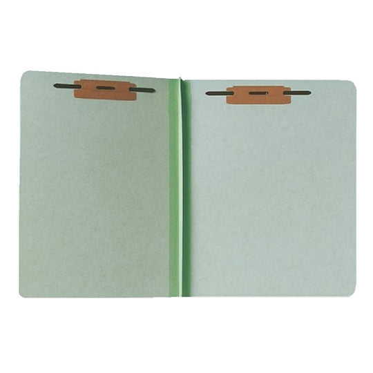 7530002866926 - SKILCRAFT File Folder - Light Green Pressboard - 1/5 Cut - Legal - NSN 7530-00-286-6926