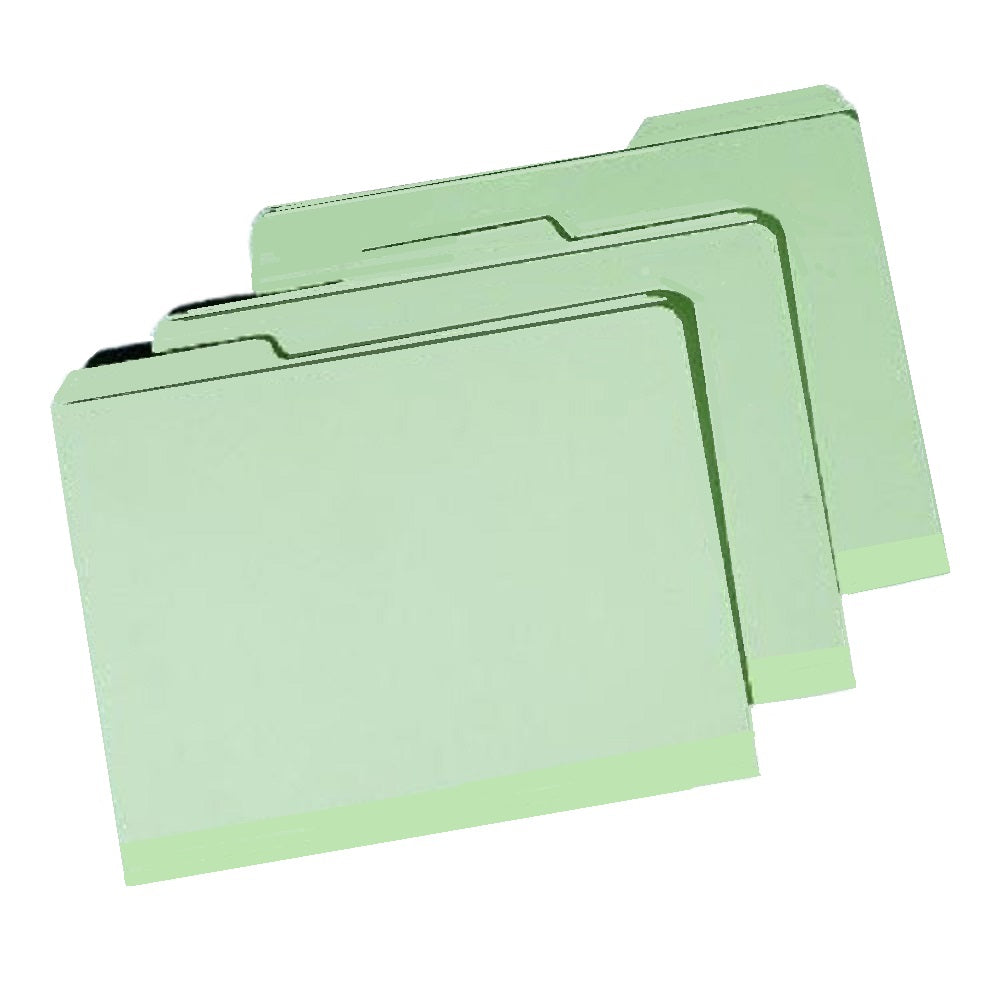 SKILCRAFT File Folder - Light Green Pressboard - 1/3 Cut Self-Tab - Letter - NSN 7530-00-286-8570 NSN 7530002868570 CS