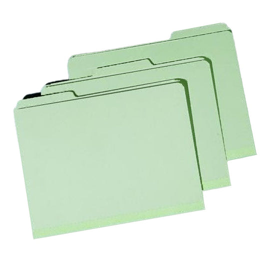 SKILCRAFT File Folder - Light Green Pressboard - 1/3 Cut Self-Tab - Legal - NSN 7530-00-286-8571 NSN 7530002868571 CS