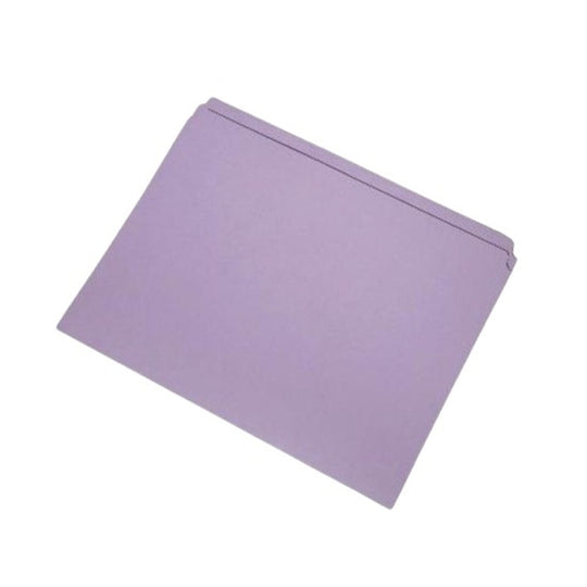 SKILCRAFT Straight Cut Colored File Folder • Lavender • Letter • Case • 7530-01-203-1493 / 7530012031493