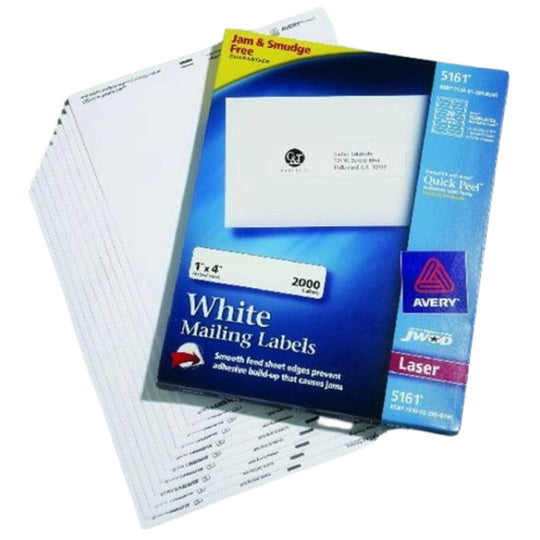 7530012898190 EASYPEEL™ LASER LABELS, WHITE PK