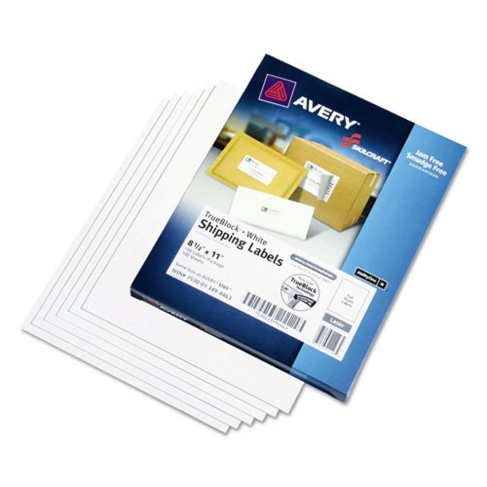 7530013494463 WHITE LASER LABELS, TRUEBLOCK™ BX
