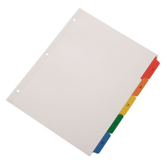 TABLE OF CONTENTS INDEX, 1 - 5, ASSORTED COLORS CS
