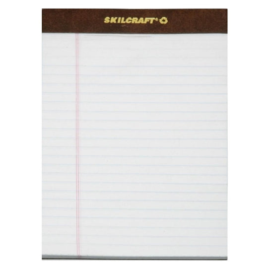 SKILCRAFT® Writing Paper Pad - Junior - White - Legal Ruled • 7530-01-372-3107 / 7530013723107