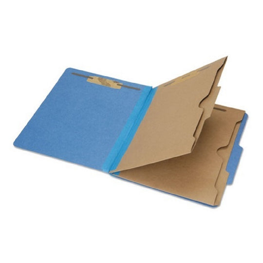 SKILCRAFT Pocket Classification Folder - Letter - Dark Blue - NSN 7530-01-600-6971 / 7530016006971 CS