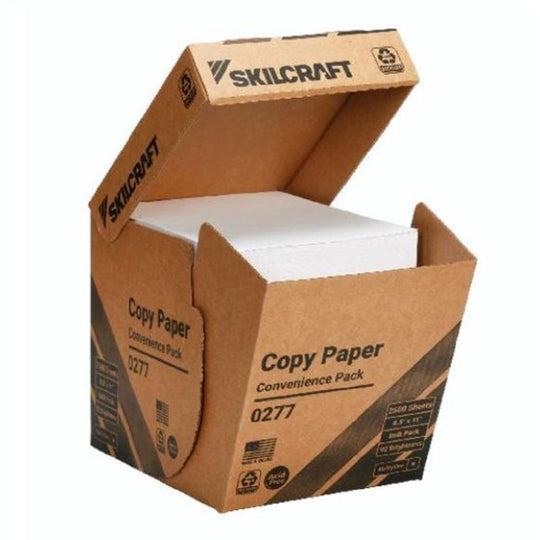RECYCLED COPY PAPER, 92 BRIGHT, 20 LB, WHITE BX
