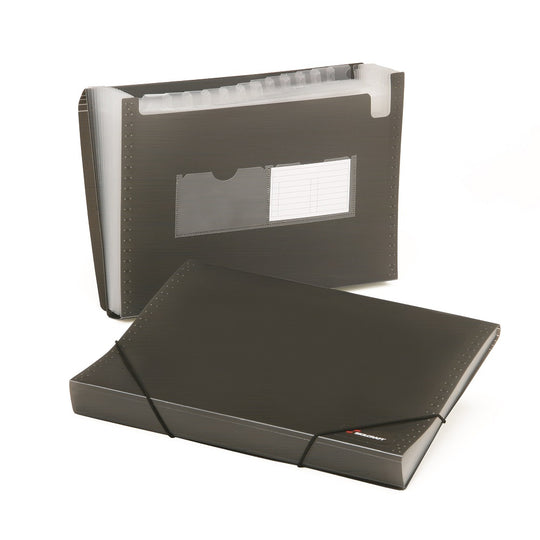 EXPANDING FILE FOLDERS AND STORAGE, LETTER SIZE - SMOKE GRAY CS