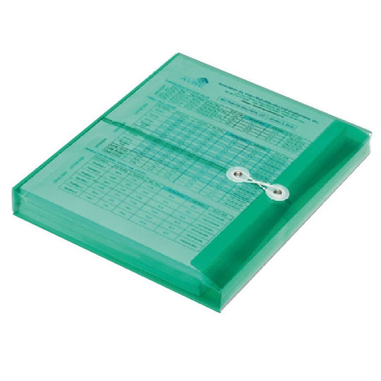 SKILCRAFT String-Tie Side-Loading Expansion Envelope – Green – NSN 7530-01-661-8835 / 7530016618835 CS