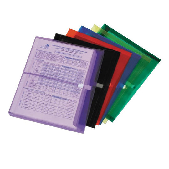 SKILCRAFT Hook-and-Loop Side-Loading Expansion Envelopes – 6-Color Pack – NSN 7530-01-661-8837 / 7530016618837 CS