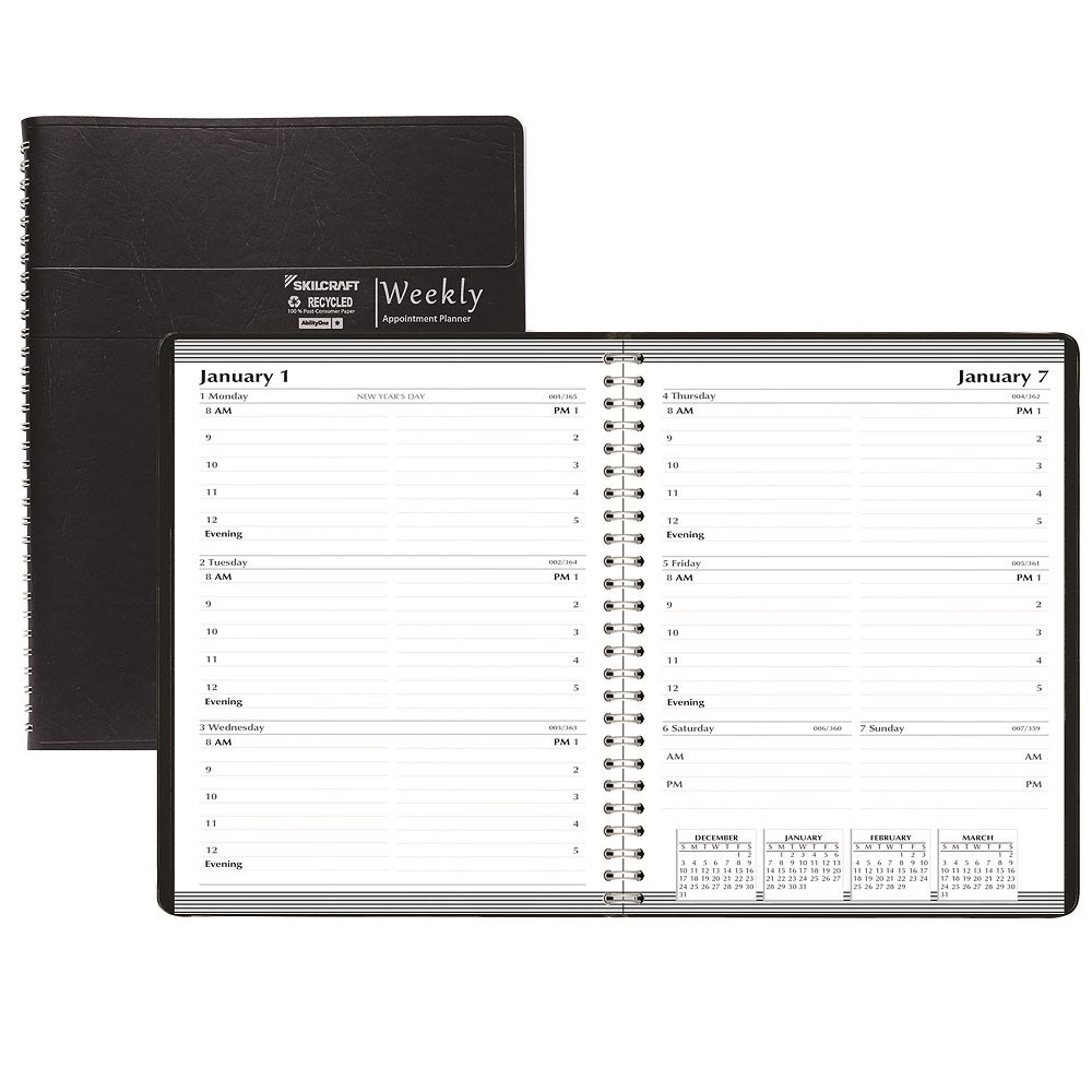 7510016828084 - SKILCRAFT 2026 Weekly Planner – NSN 7510-01-682-8084
