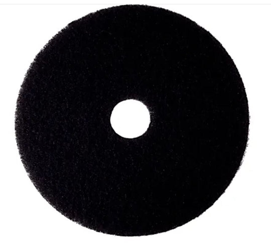 7910006854240 - Floor Pad - Thin - Stripping - 13" Diameter - Black Bx