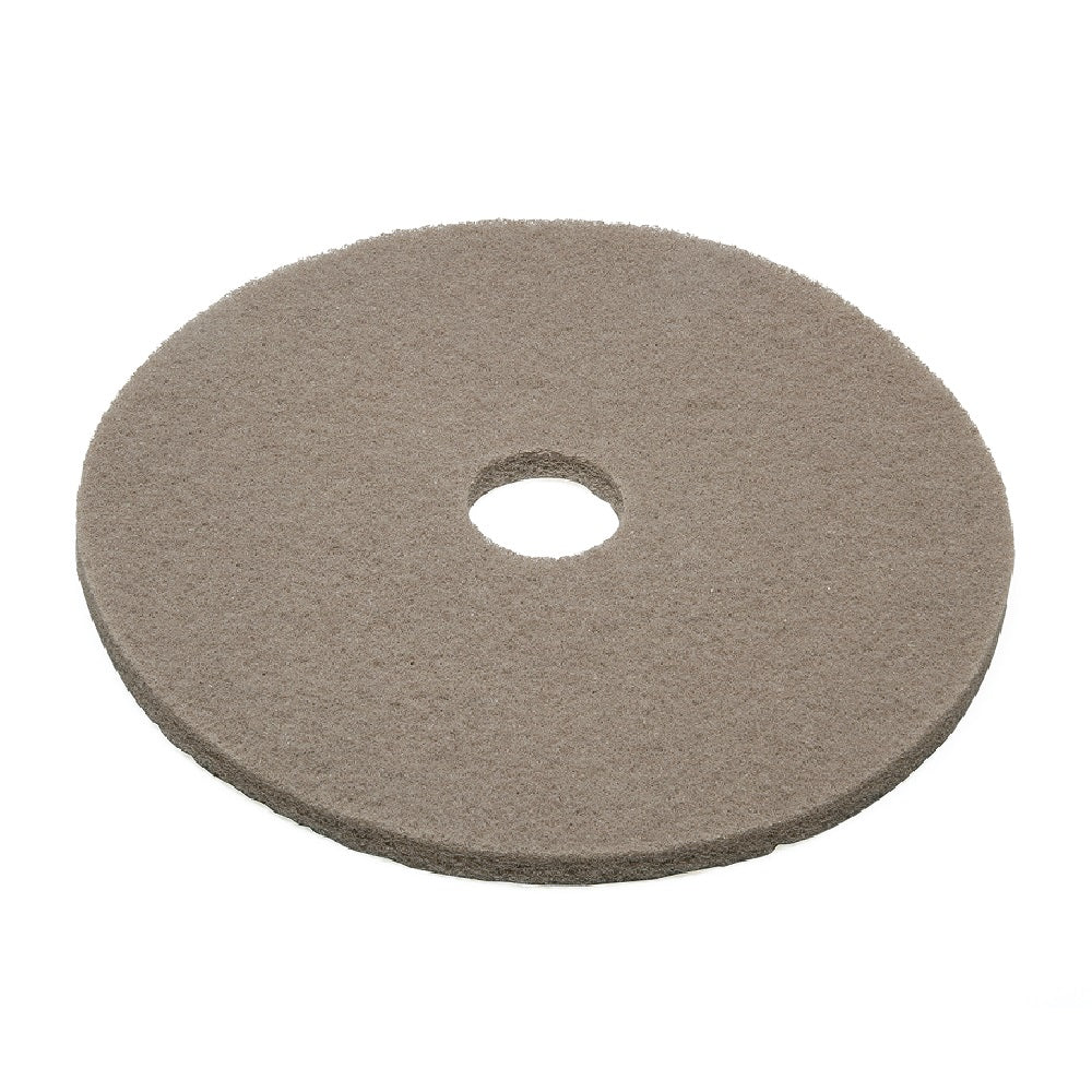 7910008209926 - Floor Pad - Nylon - Buffing - 17" Diameter - Tan Bx