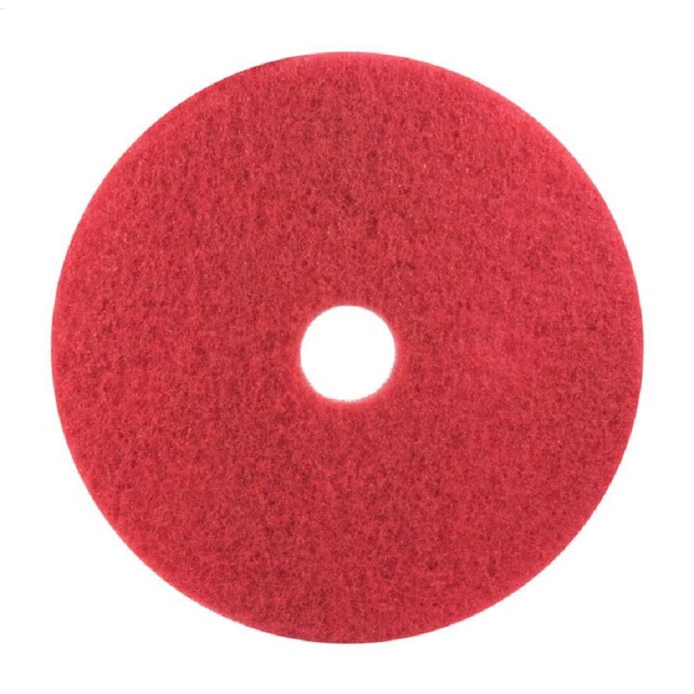 7910015125947 - AbilityOne - NSN5125947 - Floor Pad - Polyester - Buffing - 21" Diameter - Red Bx