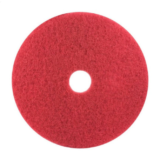 7910015125947 - AbilityOne - NSN5125947 - Floor Pad - Polyester - Buffing - 21" Diameter - Red Bx