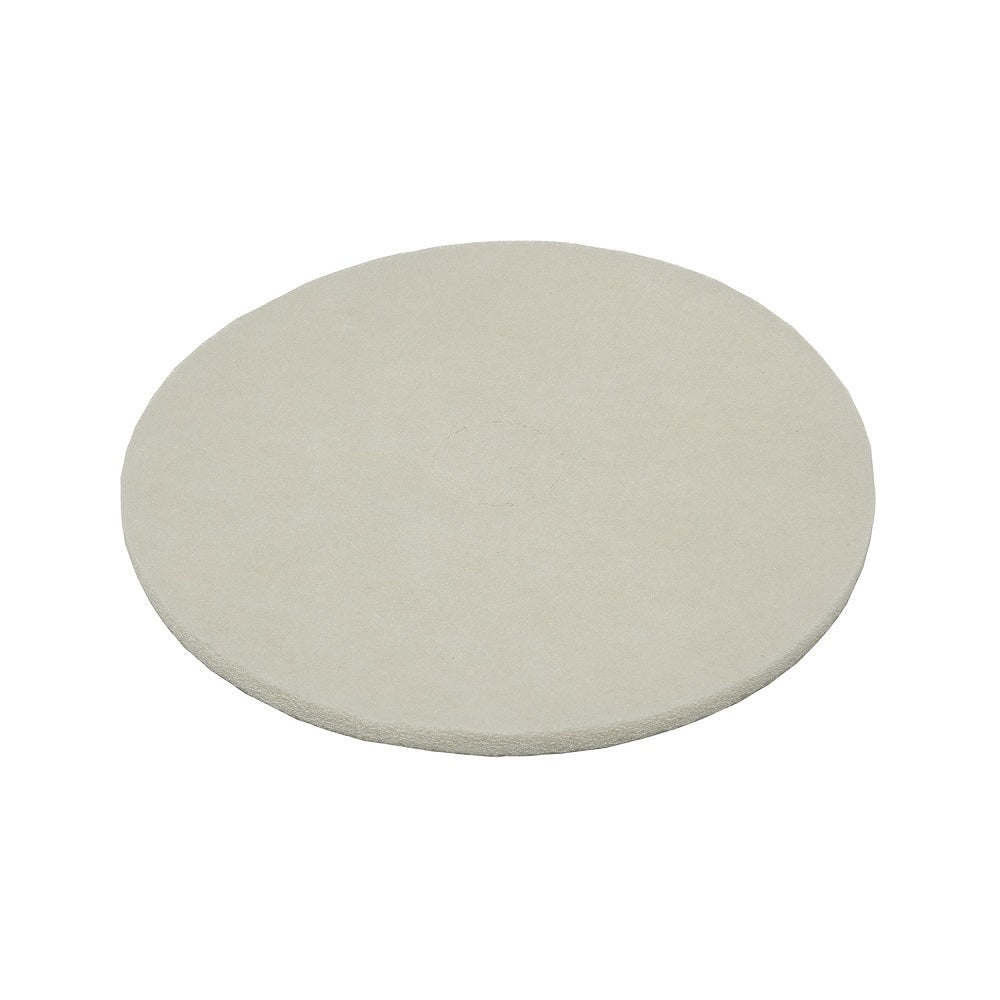 Skilcraft Floor Pad – Polyester – 14" White Polishing – NSN 7910-01-513-5252 / 7910015135252 CS