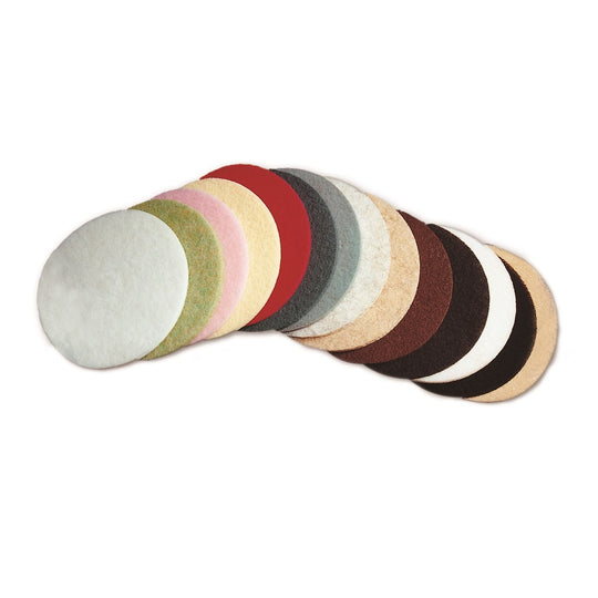 Skilcraft Floor Pad – Polyester - 14" Tan Burnishing – NSN 7910-01-513-5257 / 7910015135257 CS