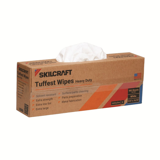 7920-01-180-0557 / 7920011800557 Heavy-Duty Solvent Cleaning Towels • 100/Dispenser • 8/Box