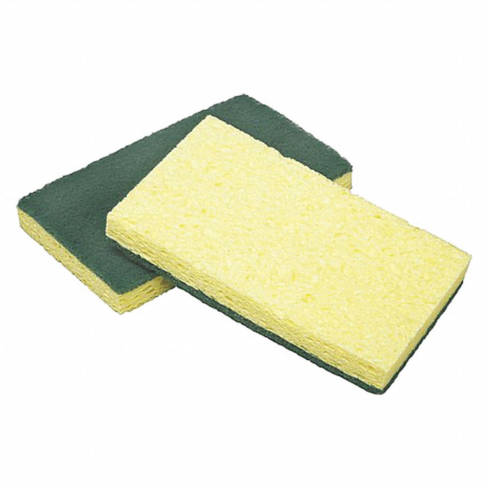 7920-01-663-4340 / 7920016634340 Cellulose Scrubber Sponge 4.5 Inch Yellow