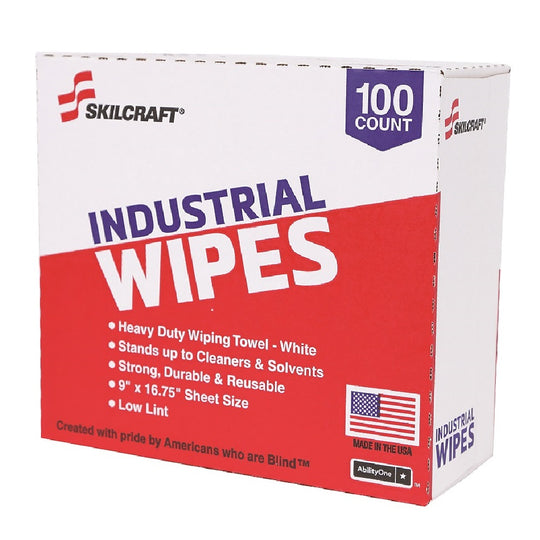 INDUSTRIAL WIPERS, WHITE  BX