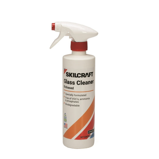 793000NIB0761 HEAVY DUTY, BIO-BASED GLASS CLEANER, 16 oz SPRAY PUMP BOTTLE BX
