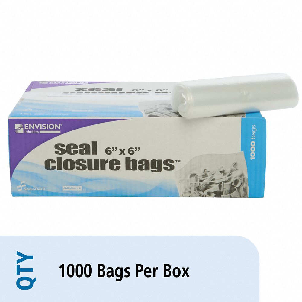 8105008377754 - AbilityOne - NSN8377754 - General Purpose Seal Closure Bags - Clear Bx