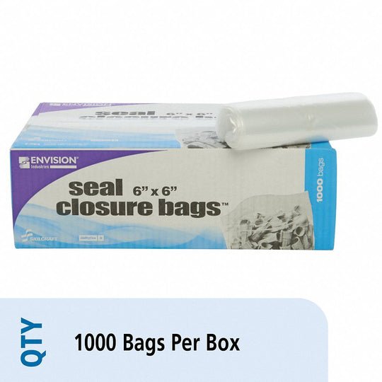 8105008377754 - AbilityOne - NSN8377754 - General Purpose Seal Closure Bags - Clear Bx