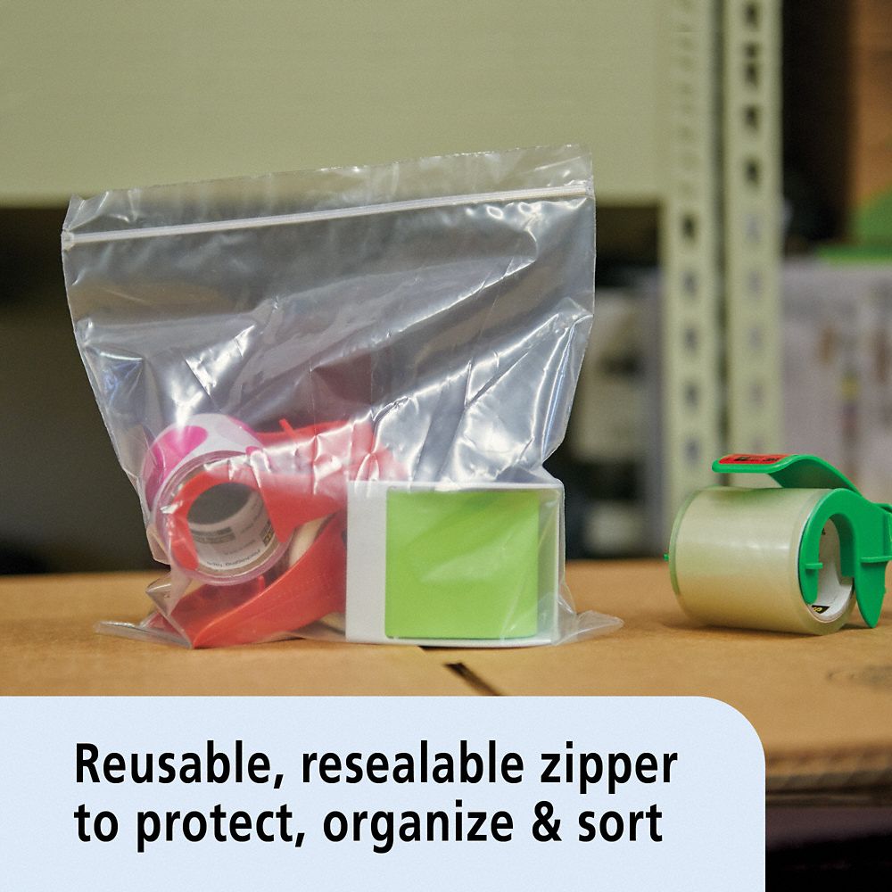 8105-00-837-7755 / 8105008377755 • SKILCRAFT Seal Closure Bags 8 x 8 Clear 2 Mil • Case Of 1000