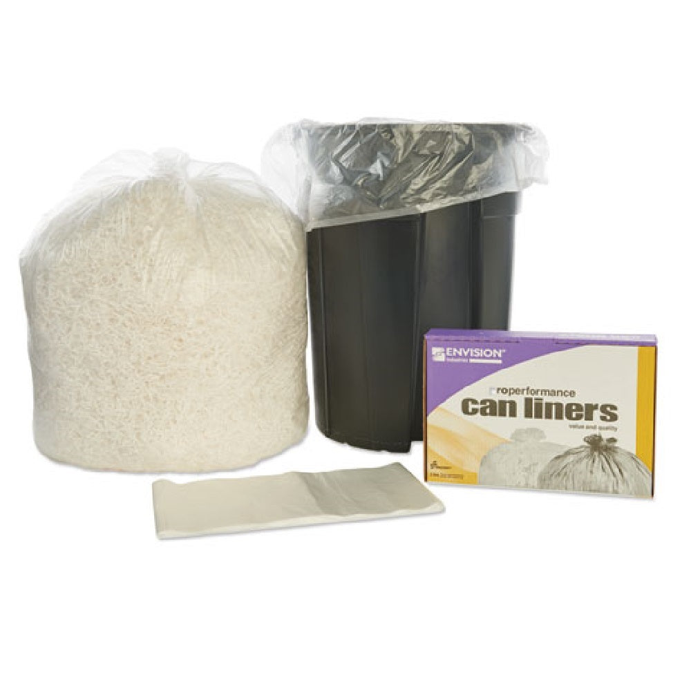 8105015171345 HIGH DENSITY CAN LINER, MEDIUM DUTY, 40" X 48",  NATURAL BX