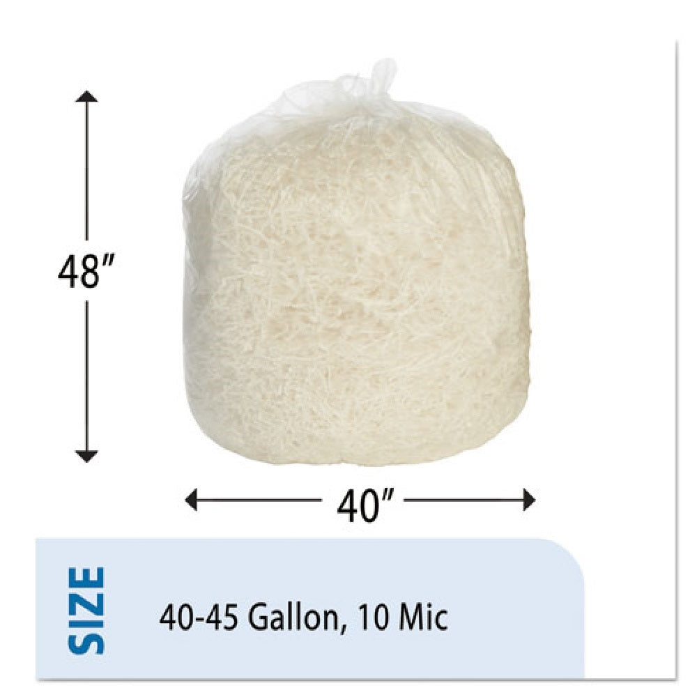8105015171345 HIGH DENSITY CAN LINER, MEDIUM DUTY, 40" X 48",  NATURAL BX