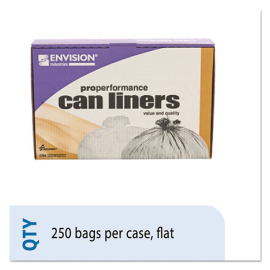 8105015171353 - PROPERFORMANCE CAN LINER, LINEAR LOW DENSITY, HEAVY DUTY, CLEAR  CS