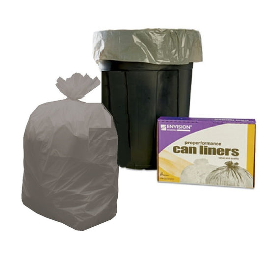 8105015171358 - CORELESS ROLL CAN LINERS, HEAVY DUTY, GRAY  CS