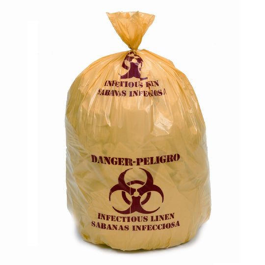 8105015173666 INFECTIONS WASTE COLLECTION, HEAVY DUTY, ISOLATION RACK BAG, YELLOW  CS