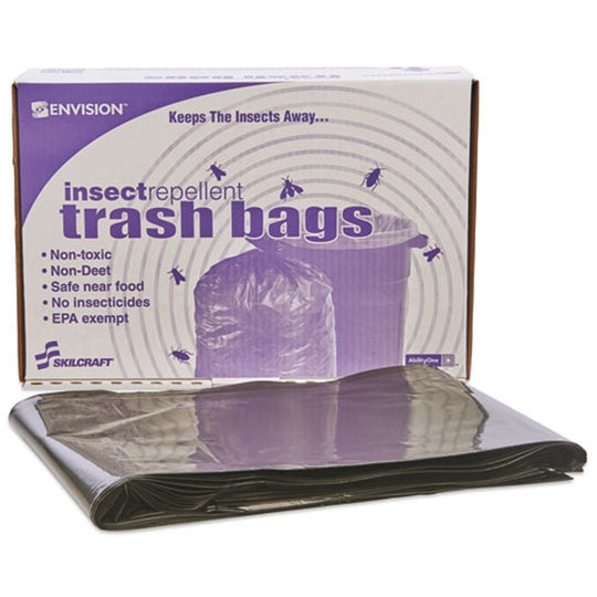 "TRC" RECYCLED EXTRA EXTRA HEAVY DUTY, TRASH BAG, BLACK or BROWN  CS