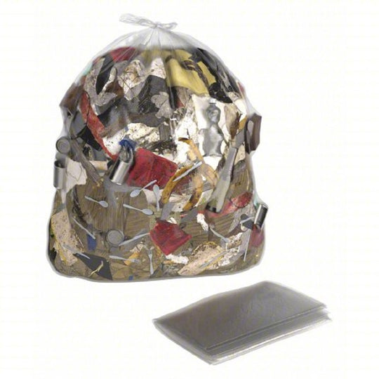 8105015171355 EXTRA EXTRA HEAVY DUTY  TRASH CAN LINERS, CLEAR BX