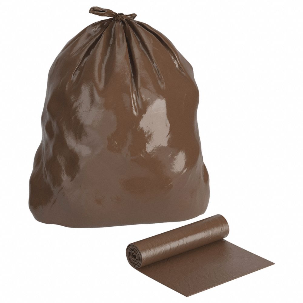 "CLC" CONTROLLED LIFE-CYCLE HEAVY DUTY  30" x 36" PLASTIC BAGS - BROWN BX