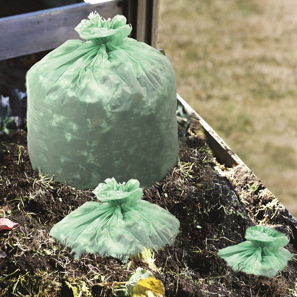 ASTM 6400 COMPOSTABLE BAGS, HEAVY DUTY - GREEN BX