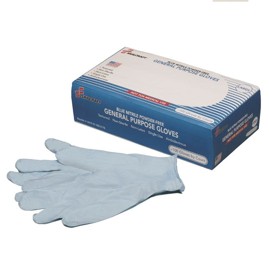 8415014920176 BLUE NITRILE GENERAL PURPOSE GLOVES, SMALL CS