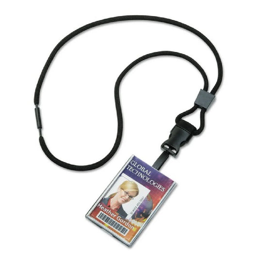 8455016130195 - SMART CARD HOLDER LANYARD, 36" LENGTH, BLACK EA