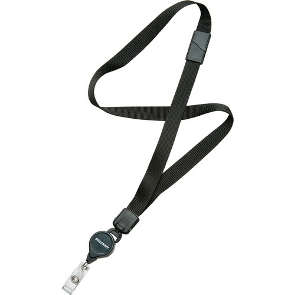 8455016130199 - BREAKAWAY 36" NYLON LANARD, RETRACTABLE REEL, BLACK PK