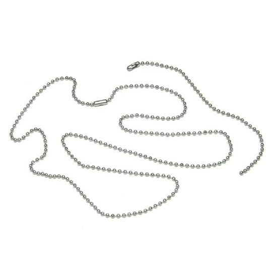 LANYARD CHAIN, PERSONAL ID HOLDER - SILVER BX