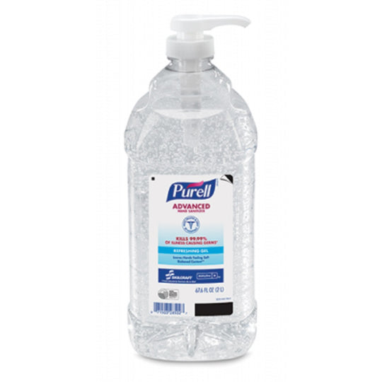 8520015793825 HAND SANITIZER GEL, 2-LITER PUMP BOTTLE, CLEAR EA