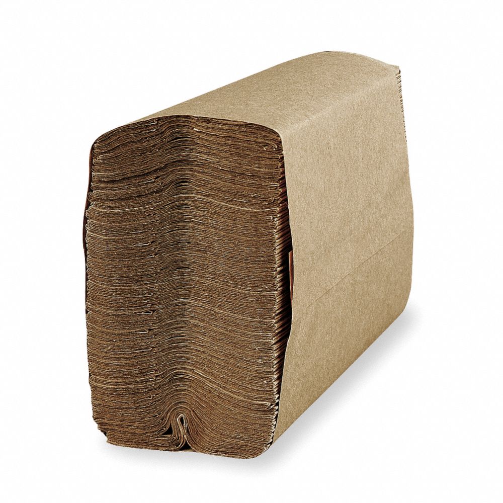 SKILCRAFT C-Fold Kraft Paper Towel - 10-1/4" x 4" - 12 Bundles/Box - NSN 8540-00-291-0392 / 8540002910392