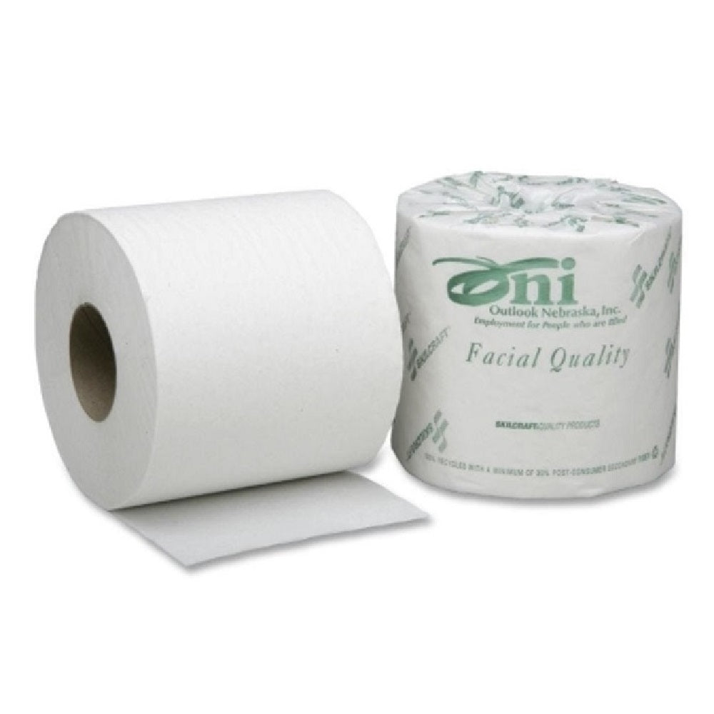 8540-00-530-3770 / 8540005303770 • Toilet Tissue • 1-Ply • 4 In X 4 In • 1200 Sheets • 80 Rolls Per Box • SKILCRAFT®