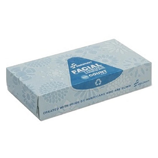 8540007935425 - WHITE 2 PLY FACIAL TISSUE EA