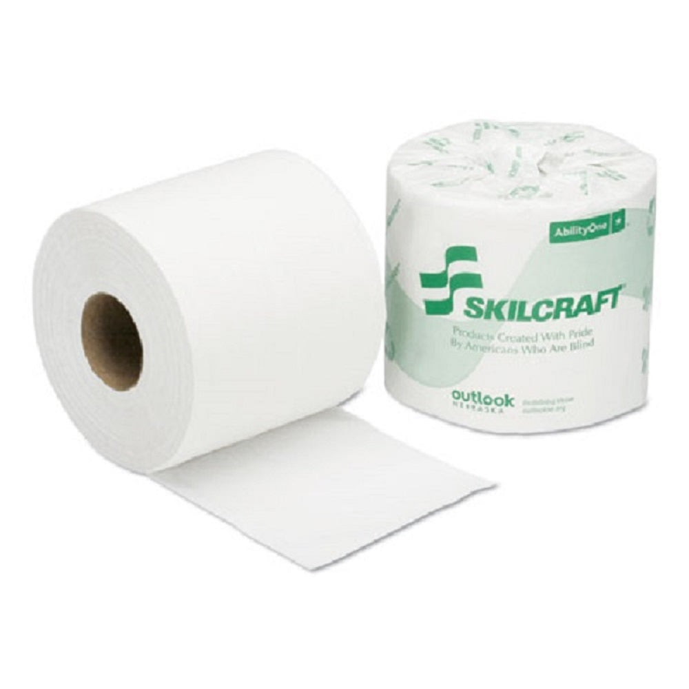 SKILCRAFT Toilet Tissue - 2-Ply – 4" x 4" - 550 Sheets – NSN 8540-01-554-7678 / 8540015547678