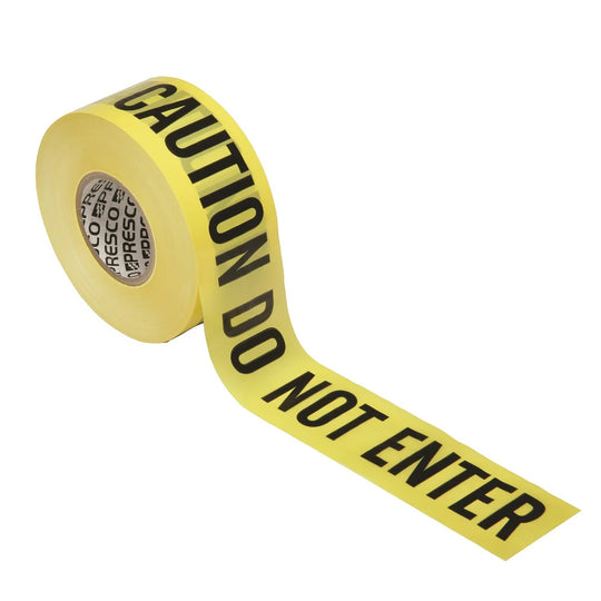 BARRICADE "CAUTION DO NOT ENTER" TAPE, PREMIUM GRADE 3 mL THICK, YELLOW BX