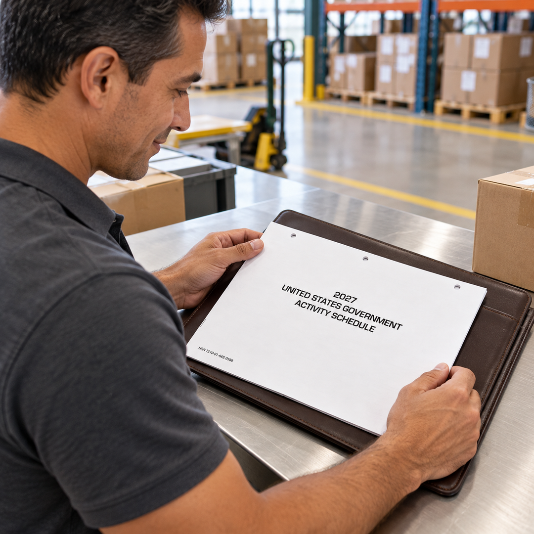 Logistics coordinator placing a 2027 UNICOR Activity 