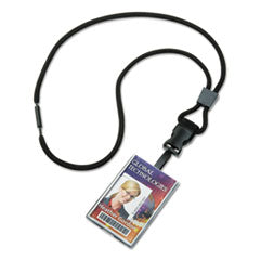 8455016130195 - SMART CARD HOLDER LANYARD, 36" LENGTH, BLACK DZ